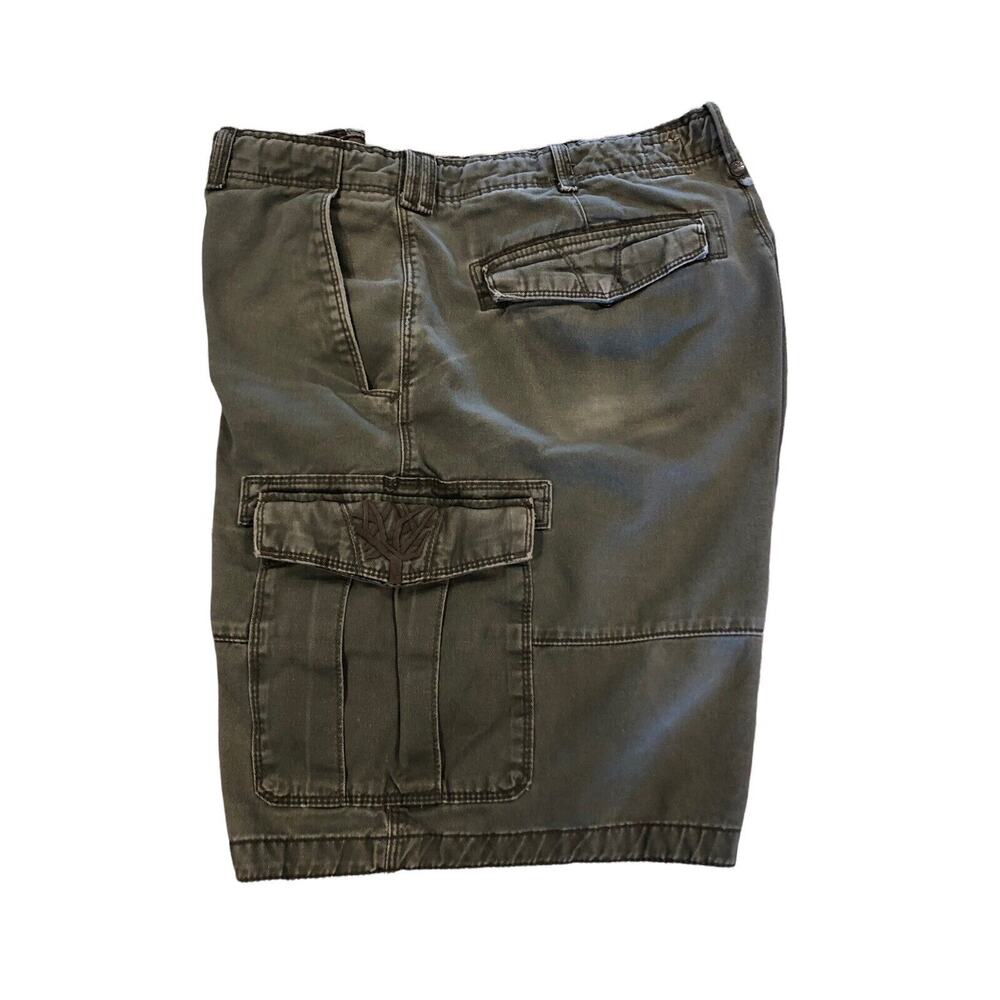 Timberland Men's Size 40 Green‎ Cargo Shorts Distressed 100% Cotton